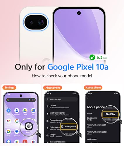 Image of FNTCASE for Google Pixel 10a Case: [Compatible with Magsafe] Translucent Matte Cases with [Screen Protector] Military Grade Shockproof Protective Magnetic Phone Cover for Pixel 10A - Light Purple