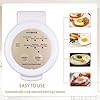 Hyvance Smart Fried Egg Cooker, Automatic Fried Egg Maker for 6 Features like Sunny Side Up, Over Easy, Fully Cooked & More. Auto Power Off, Alarm, Round Shape, Non Stick Coating (White) #1