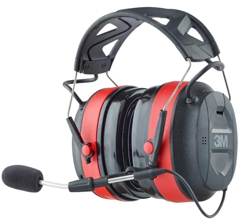 3M Pro-Comms Electronic Hearing Protector, Wireless Earmuffs With Bluetooth Technology & External Noise-Canceling Boom Microphone, Noise Reduction Rating (NRR) 26 dB, Premium Gel Cushions (90546-SIOC) by 3M - Used condition - US$68.12