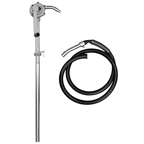 Tera Pump Tough Built Aluminum Fuel Light Oil High Flow Rotary Drum Pump 10 Liters Per 20 Turns For Lubricating Oil, Gasoline, Kerosene, Diesel #TOP20