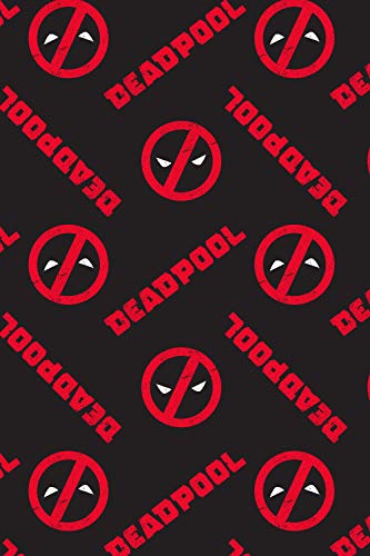Marvel Mens' Deadpool Logo All Over Print Pajama Pants3