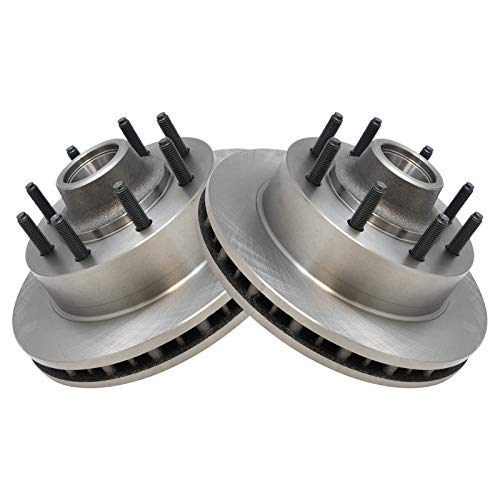 Image of TRQ Front Brake Pad & Rotor Kit with Chemical Kit Ceramic | For 2000-2002 Ford Excursion F-250 Super Duty F-350 Super Duty