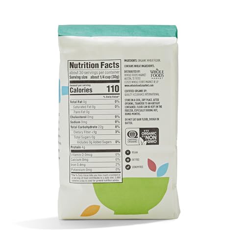 365 by Whole Foods Market, Flour Bread Organic, 32 Ounce (Pack of 2) image 5