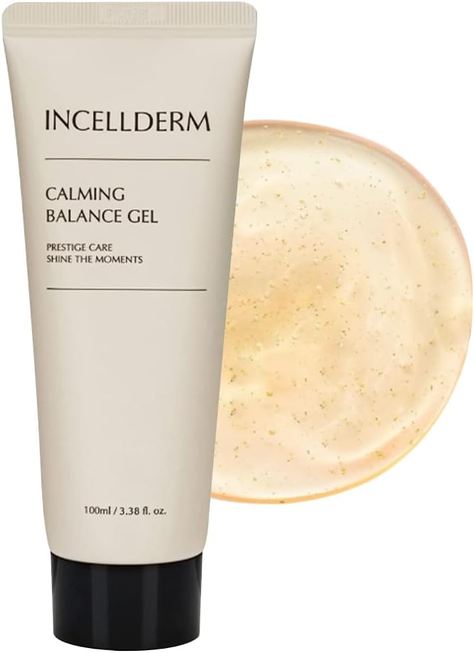 Riman Incellderm Calming Balance Gel 50ml | Lightweight Hydrating Face Moisturizer for Sensitive Skin | Fast-Absorbing, Non-Greasy, and Soothing for Daily Skincare