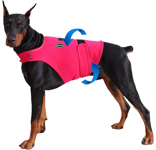 Harbyel Dog Anxiety Vest - Skin-Friendly Calming Shirt for Thunder Fireworks Vet Visits & Separation Anxiety No Medicine or Training Needed Suitable for Small Medium and Large Dogs