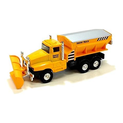 Playmaker Toys 5" Diecast Snow Plow Trucks (Yellow) Cover