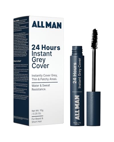 Image of ALL MAN 24-Hours Instant Grey Cover, Temporarily Cover Grey Hair, Sweat & Waterproof | Beard & Short Hair | 10g