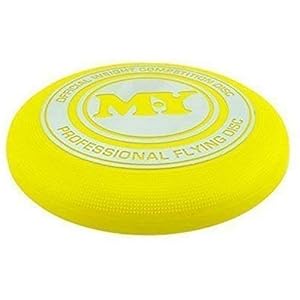 M.Y Frisbee Official Weight 180g Competition Flyer Disc – 4 Assorted Colours (Yellow)