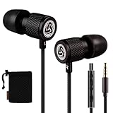 LUDOS Ultra Auriculares In Ear con Cable y Microfono, Nueva Espuma Viscoelástica, Cable Duradero,...