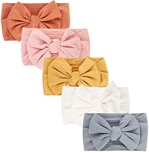 DRESHOW Baby Girl Nylon Headbands Newborn Infant Toddler Hairbands and Bows Child Hair Accessories