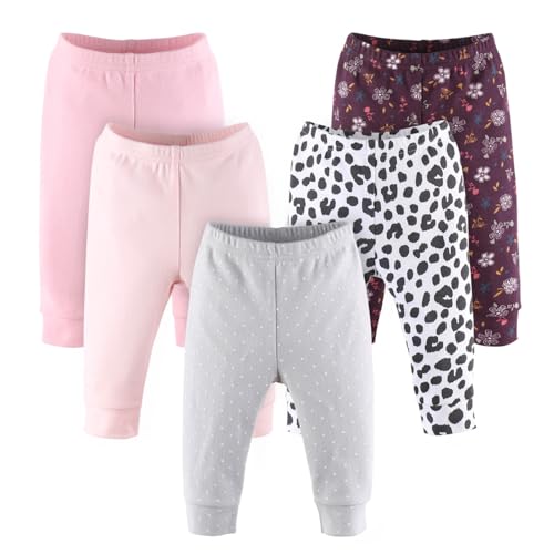 Image of The PeanutShell 5 Pack Baby Boy Pants Set - 100% Cotton Toddler Pants for Baby Boys, 0-3 Clothes for Toddlers - Multicolored