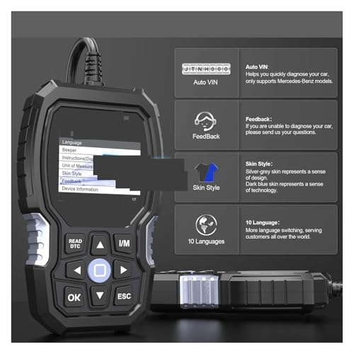 Escáner automotriz OBD2 multimarca y herramienta de diagnóstico inteligente para vehículos diésel 5