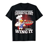 Maestro divertido de la parrilla de las alitas de pollo Camiseta