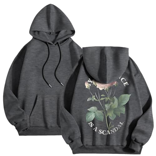 Pull à capuche pour hommes avec impression 3D moderne et taille ajustable