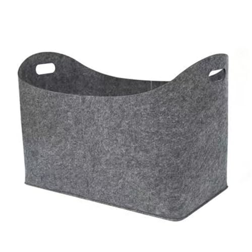 Consejos para Comprar Bolsas y cestas de la compra para comprar online. 46 Cestas de Fieltro, Bolsas de Fieltro Cesta para Leña con Asas Cesta para Almacenamiento Registros para Compras Periódicos Gris