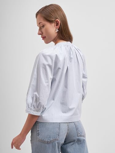 Image of Tokyo Talkies Women Tops for Woman|Women Oversized Fit Crop Top Shirt|Comfortable Premium Korean Button Down | Workwear Top for Office & Casual Outfit
