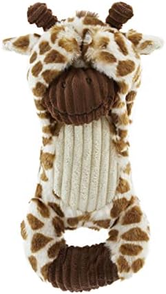 Charming Pet Peek-A-Boos Giraffe Plush Squeaky Squeeze-Action Dog Toy