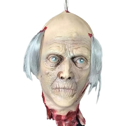 Tête coupée pour Halloween fausse tête de mort sanglante pour faire peur
