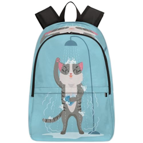Sac à dos de voyage ordinateur qui soulage le dos des enfants et ados fans de chats