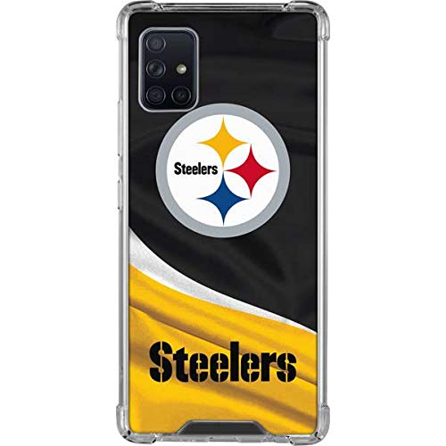 Skinit Clear Phone Case Compatible with Galaxy A51 5G - Officially Licensed NFL Pittsburgh Steelers Design