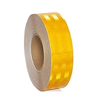 Nastro Adesivo Riflettente 25m X 5cm - Giallo E Nero Con Frecce Per Sicurezza Notturna - Foto 14