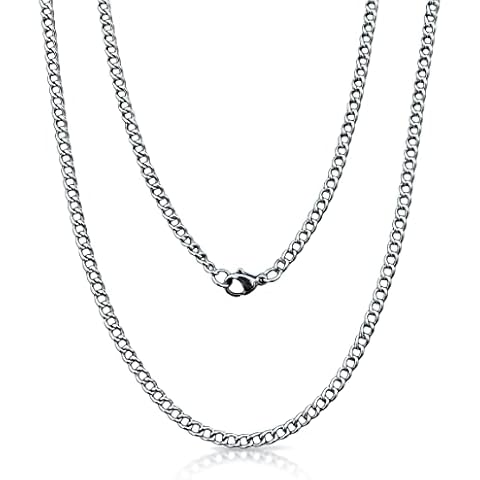 Elite Athletic Gear Stainless Steel Chain Necklace - Available in 18, 20, 22, 24 or 26 Inches (18 INCH) Cover