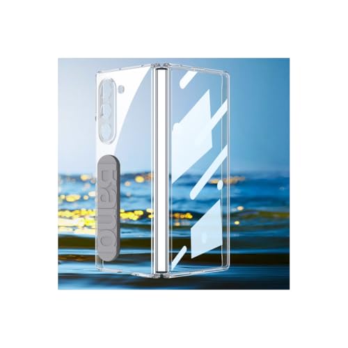 ���d�� �X�}�z�P�[�X Galaxy Z Fold8 5G �p�̃P�[�X �܂肽���ݎ� �N���A�P�[�X �y�� ���^ PC&�����K���X �X�}�z�ی�P�[�X �Ռ��h�~�J�o�[ ���� �w�ʃJ�o�[[as-nx2760][�O���[]