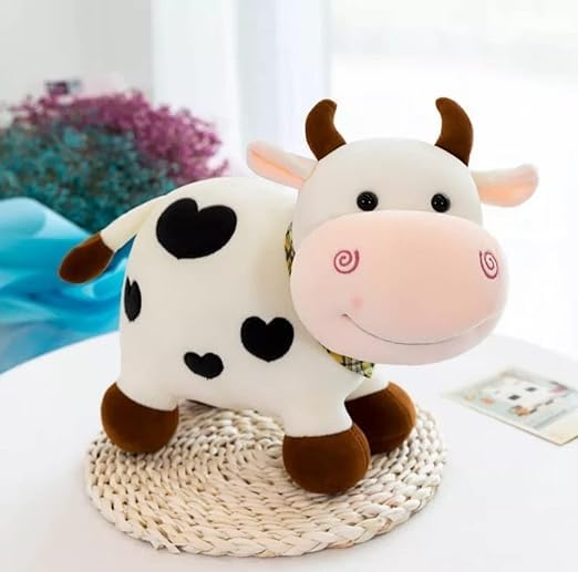 SNOWBILL Cow Soft Toys Pet Animal Adorable Standing Cow with Smiling Face Stuffed Soft Doll Toy for Kids Soft Plush Stuff Toy | for Boys, Girls, Babies, Kids (B0DFLBRGSP) Amazon Price History, Amazon Price Tracker