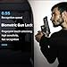 KENRONE Biometrics Gun Trigger Lock,Fingerprint and Key Unlocked Trigger Locks,Quick Release and Secure Gun Lock for Pistols,Revolvers,Shotguns