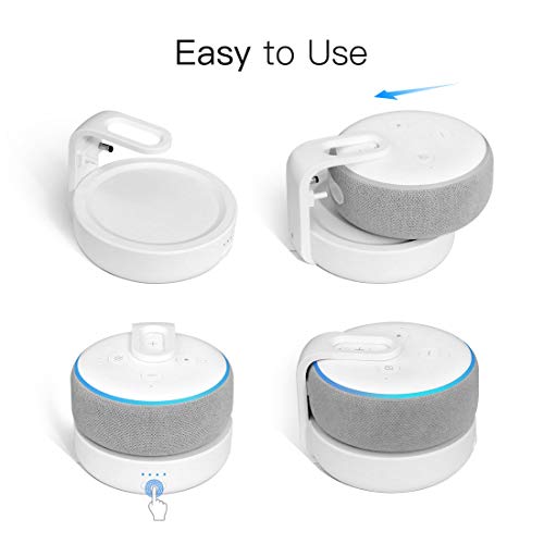 Base de bateria GGMM D3 para Alexa Echo Dot 3ª geração, uso livre Amazon Echo Dot 3rd na cozinha, ba