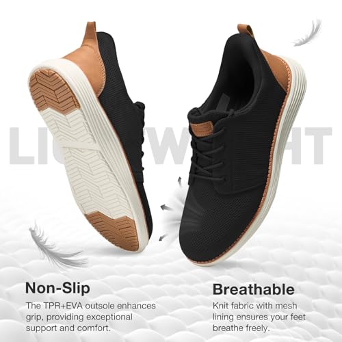 HEEZ Men's Casual Shoes Dress Sneakers Fashion Walking Shoes for Men Oxfords Lightweight Comfortable Tennis4