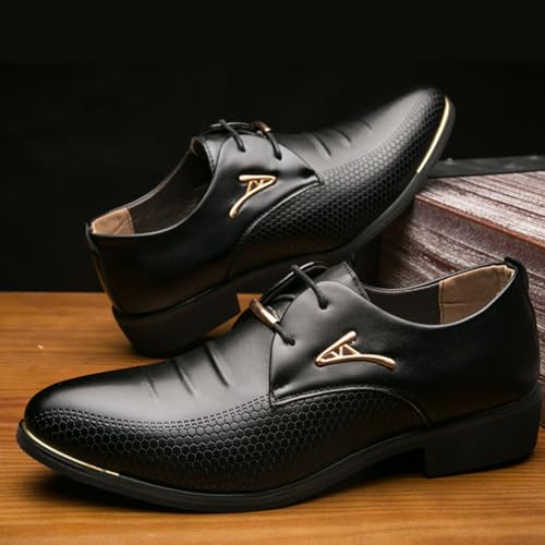 Mens Dress Shoes Oxfords Casual Retro Classic Comfortable Formal Business Derby Dress Shoes for Men2