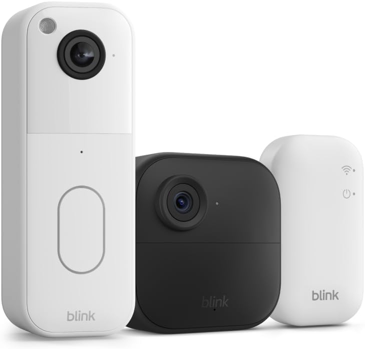 Video Doorbell + Outdoor 4 – Wireless smart security cameras, head-to-toe HD view, two-year battery life. Sync Module Core included – 1 camera system + Video Doorbell