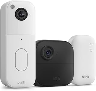 All-new Blink Video Doorbell + Outdoor 4 – Wireless smart security cameras, head-to-toe HD view, two-year battery life. Sync Module Core included – 1 camera system + Video Doorbell