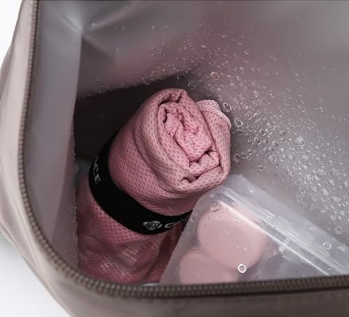 Swimming Bag Dry Wet Separation Female Sports Fitness Bag Waterproof Travel Storage Bag Yoga Bag Travel Backpack (champagne)4