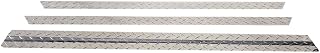 Compatible with Club Car Golf Cart DS 82-Up Diamond Plate Rocker Panel & Kick Panel Silver