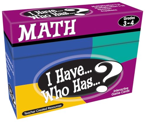 Teacher Created Resources I Have... Who Has...? Math Games Grades 3-4 (7819)
