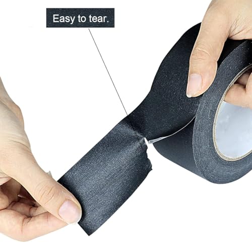 ZALUJMUS Multi-Surface Premium Masking Tape, Dekor Maler Tape für Indoor Artists, 30 m x 5 cm, Schwarz (1)