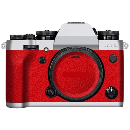 Film protection Fujifilm X-T3 transparent et cuir rouge