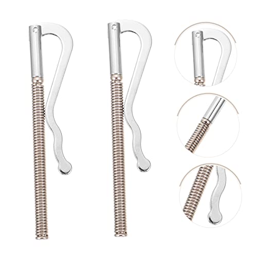 2pcs Metal Spring Cash Clips Compact Wallet Organizer for Cash Checks Credit Cards Durable Lightweight Design Silver Color4