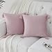 Paquete de 2 Fundas de Almohada Decorativas de Terciopelo, Funda de Almohada Dorada Suave, 18 x 18 Pulgadas, 45 x 45 cm, Fundas de cojín, decoración Vintage, Fundas de Almohada para sofá, Dormitorio