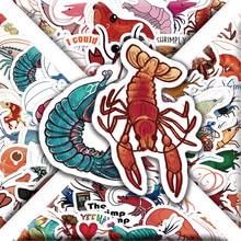 60PCS Lobster Stickers for Water Bottle,Bike,Car,Helmet,Phone,Luggage,Computer,Scrapbook,Laptop,Cute Sea Animals Waterproof Vinyl Decal,Teens Girls Aesthetic Sticker,Cartoon Trendy Graffiti Sticker - Image 4