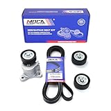 MOCA Serpentine Belt Component Kit Compatible with 09-17 for Dodge Journey & 08-17 for Jeep Compass & 08-16 Patriot & 11-14 for Chrysler 200 & 07-10 Sebring 2.4L