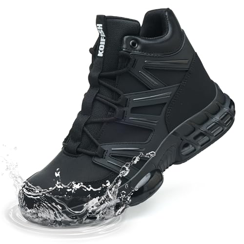 KOIFISH Steel Toe Air Cushion Boots