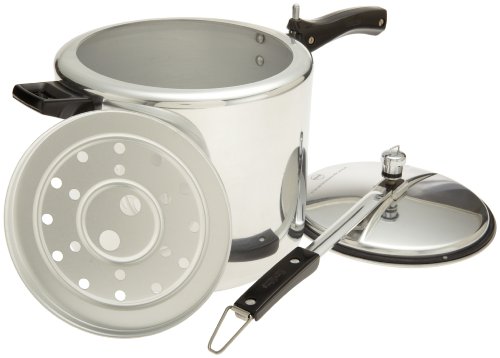 Image of Hawkins Classic Aluminium Inner Lid Pressure Cooker, 10 Litre, Silver (Cl10), 10 Liter