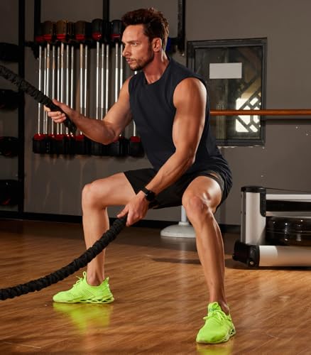 MAGNIVIT Men's Cotton Tank Tops Workout Gym Moisture Wicking T Shirts Muscle Athletic Sleeveless Top2