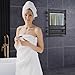 Colliford Towel Warmer,Stainless Steel Towel Warmer Rack for Bathroom -6 Bars Wall Mounted Towel Heater with Intelligent Touch Screen Timer, Hard Wired/Plug-in, Black