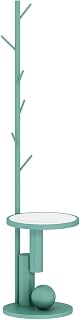 Rack de abrigo de piso dormitorio de dormitorio de noche Nizer elegante para el pasillo del dormitorio de entrada - Solución de almacenamiento multifuncional verde Diseño moderno LWX