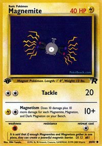 Pokemon - Magnemite (60) - Team Rocket - 1st Edition