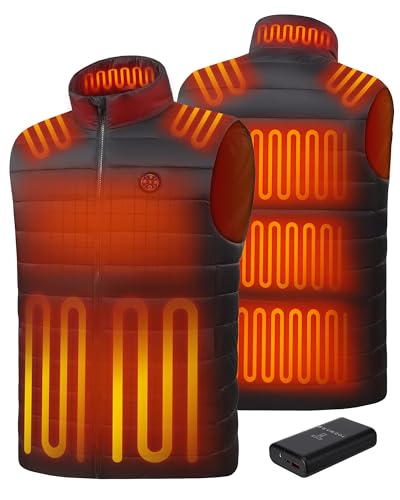 TODWARM Men Heated Vest with Battery Pack Included 16000mAh/7.4V |